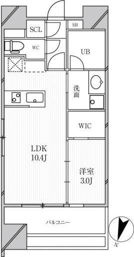 GRANPASEO明大前(1LDK/5階)の間取り写真