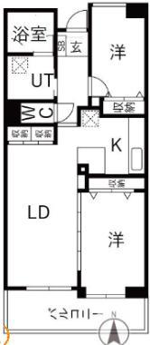 アクティ目黒駅前1号棟 1(2LDK/7階)の間取り写真