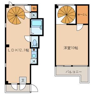 MMS8(1LDK/4階)の間取り写真