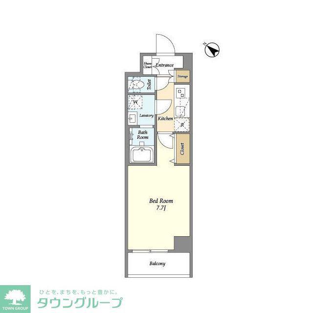 プラシア蒲田 THE GRAND RESIDENCE(1K/3階)の間取り写真