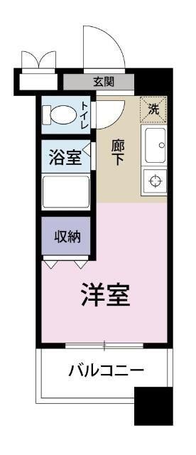 オリエンタル小倉南壱番館(1K/4階)の間取り写真
