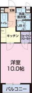 プランドール(1K/2階)の間取り写真