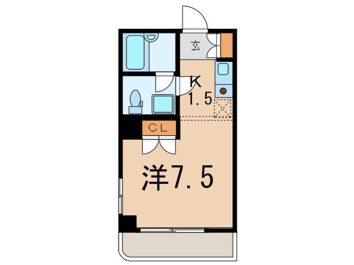 STDRAGON(1K/2階)の間取り写真