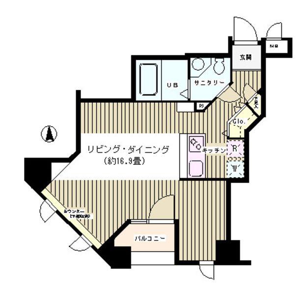 KS麹町 KS麹町(ワンルーム/2階)の間取り写真