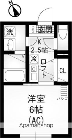 ブリエール保土ヶ谷(1K/2階)の間取り写真