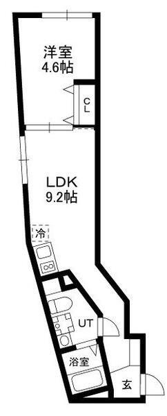 モンテ駒込(1LDK/3階)の間取り写真