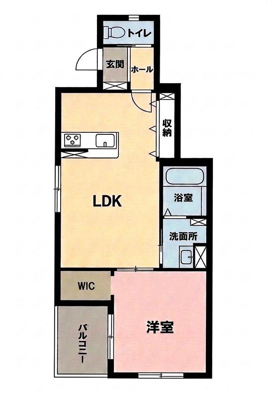 メゾン・ド・米夢(1LDK/1階)の間取り写真