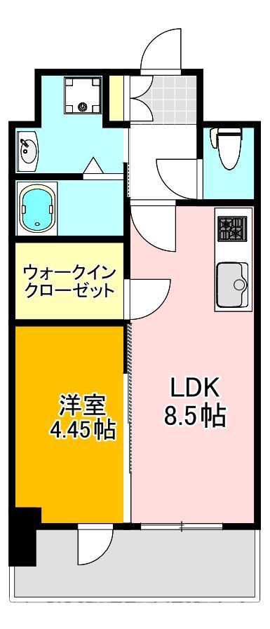 レジェンド直方二番館(1LDK/3階)の間取り写真