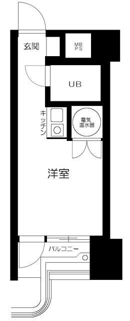 ラフィネお茶の水(ワンルーム/6階)の間取り写真