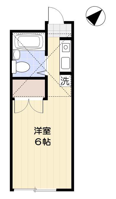 BIG5 並木PLAZA(1K/2階)の間取り写真