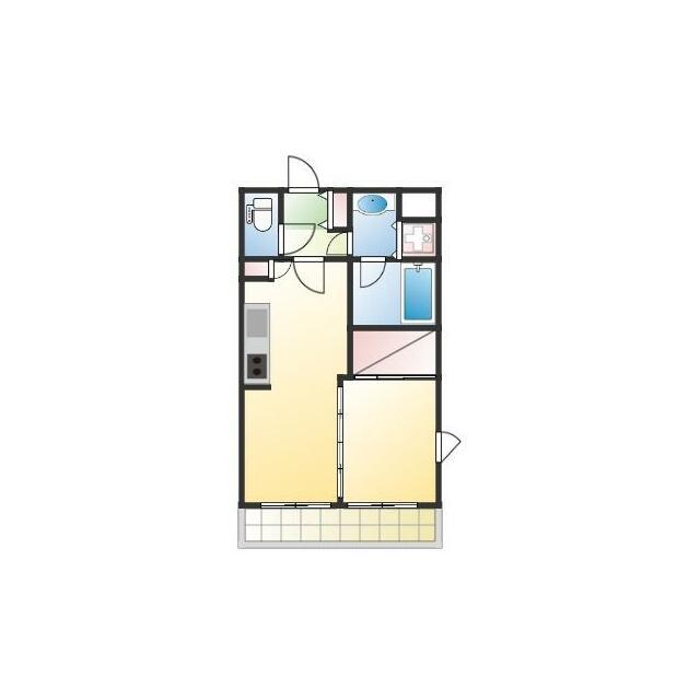 アビテ白金台 部屋番号404(1LDK/4階)の間取り写真
