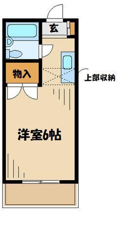 ロイヤル橋本(1K/4階)の間取り写真