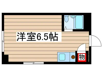 地下鉄桜通線 鳴子北駅 徒歩19分 3階建 築33年(ワンルーム/3階)の間取り写真