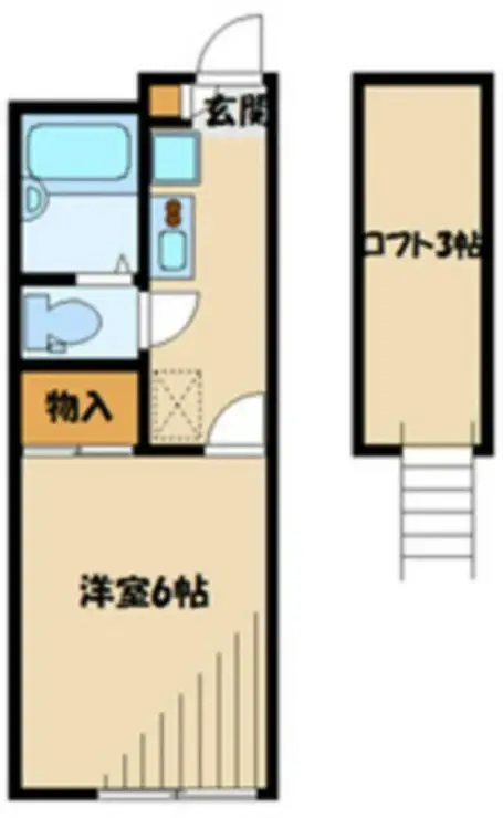 レオパレスビューテラス 2階階 間取り