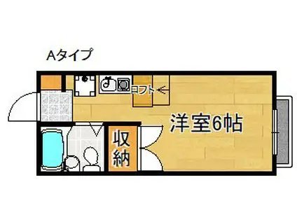 レオパレスWAVE(1K/2階)の間取り写真