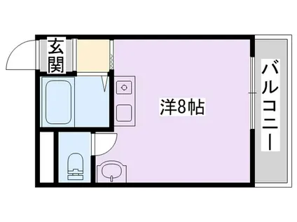 忍ヶ丘マンション(ワンルーム/2階)の間取り写真