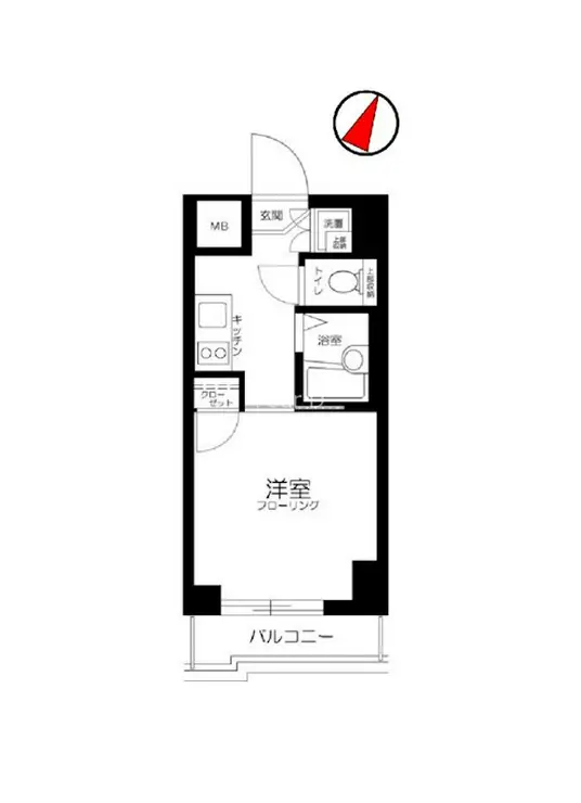 ルーブル白金高輪 8階階 間取り