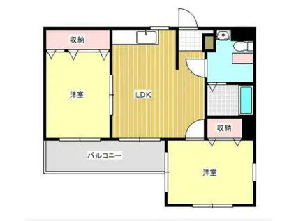 パークハイム21(2LDK/2階)の間取り写真