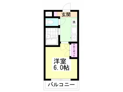 リヴェールビッグパイン(1K/5階)の間取り写真