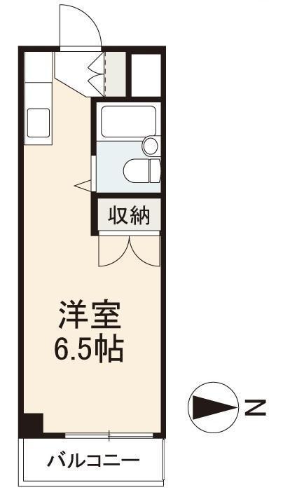 ルネ宮脇(ワンルーム/2階)の間取り写真
