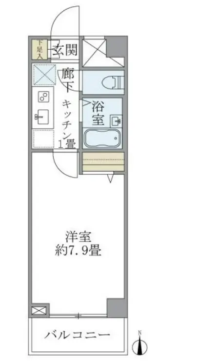 メインステージ広尾 3階階 間取り