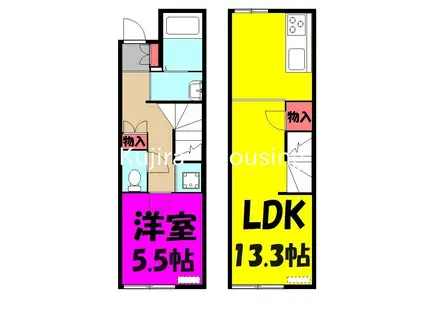 ユニオン(1LDK/1階)の間取り写真