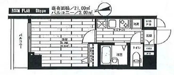 ステージグランデ高輪 7階階 間取り