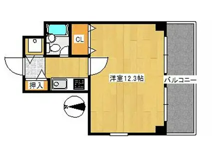朝日プラザ都島本通パサージュ(ワンルーム/6階)の間取り写真