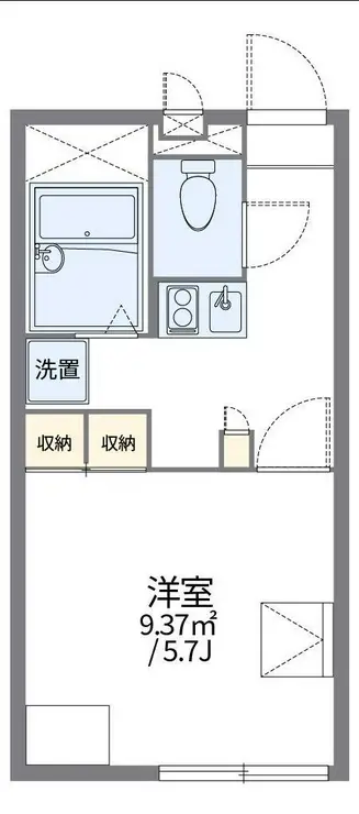 レオパレスキャピタル平松 2階階 間取り