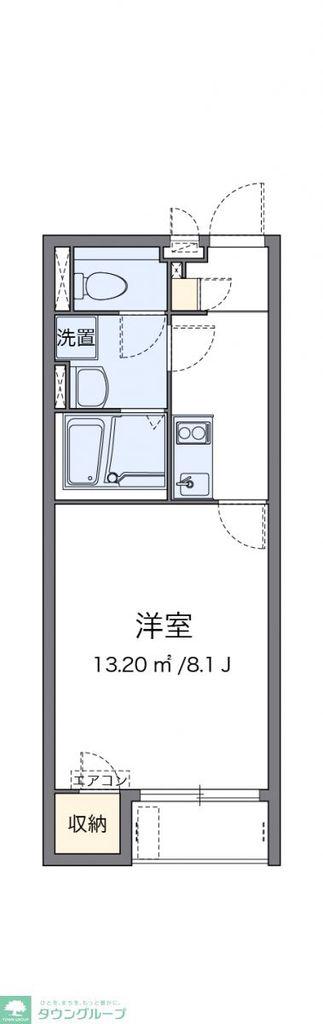 クレイノKEEP NEXTV(1K/2階)の間取り写真