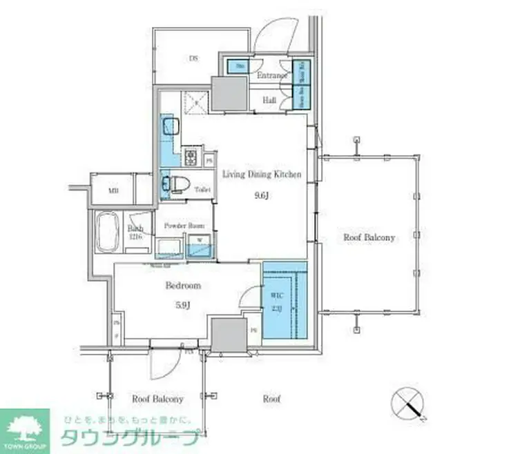 パークアクシス滝野川ラブリーズ 16階階 間取り