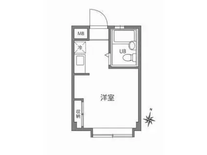 GRAND VALUE 小日向(ワンルーム/3階)の間取り写真