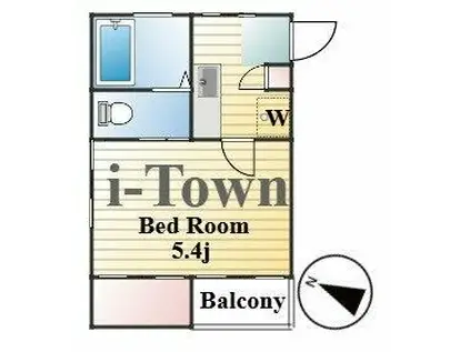 上中里ステーツ(1K/2階)の間取り写真