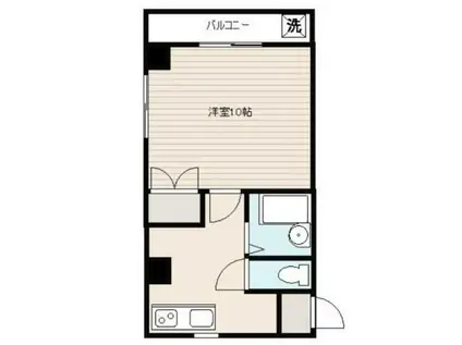 クレドール(1K/1階)の間取り写真