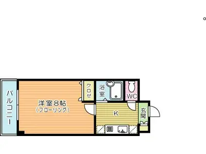 ニューライフ園田(1K/3階)の間取り写真