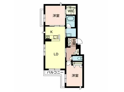 MAISON CLAIRE(2LDK/3階)の間取り写真