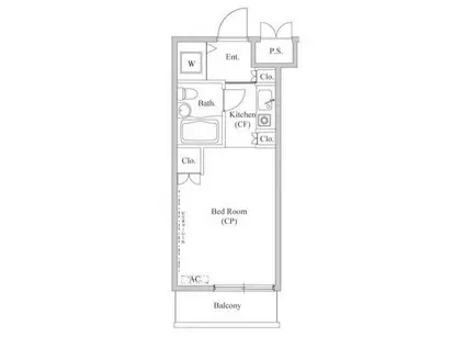 グラン蒲田(ワンルーム/1階)の間取り写真