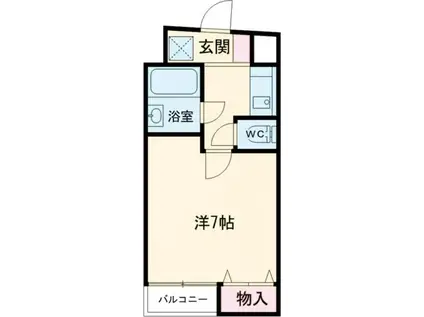 ルミエールS(1K/3階)の間取り写真