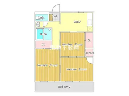 幸田ハイツ(3DK/1階)の間取り写真