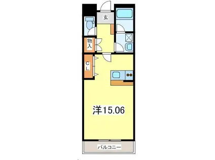 COSTA(1K/3階)の間取り写真