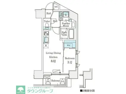 デュオフラッツ池袋(1LDK/4階)の間取り写真