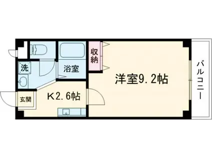 メゾンKAGURA(1K/2階)の間取り写真