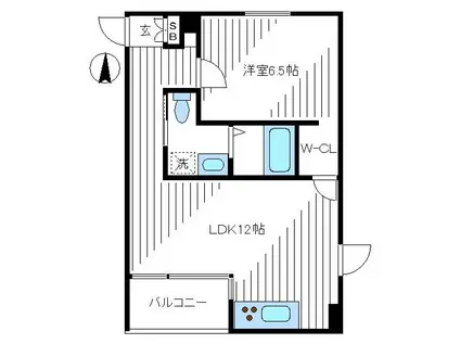 アルチェ中野(1LDK/2階)の間取り写真