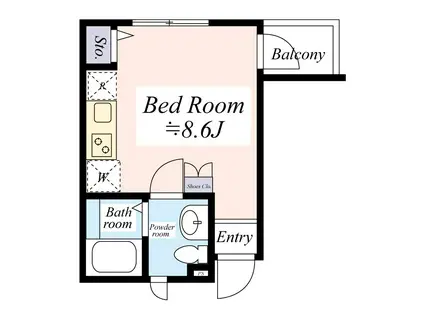 ステップ中野(ワンルーム/2階)の間取り写真