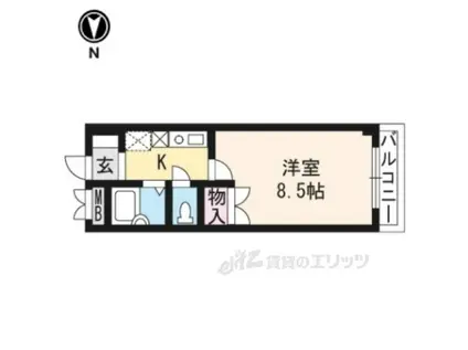 メゾン近松(1K/2階)の間取り写真