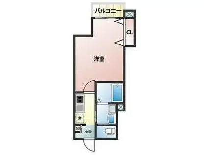 ALEGRIA香里園II(1K/3階)の間取り写真