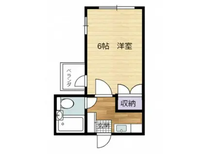 プレアール曙II(1K/3階)の間取り写真