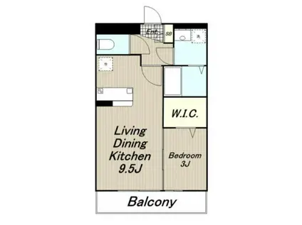 エスパシオ(1LDK/2階)の間取り写真