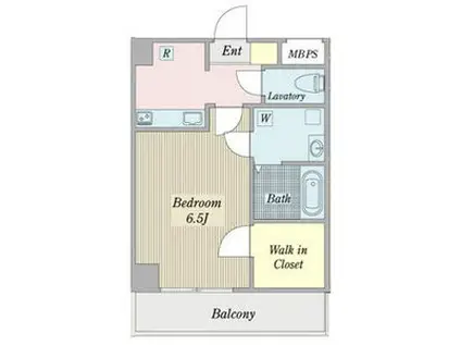 オアシス柳ヶ瀬ビル(1K/8階)の間取り写真