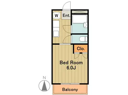 グリーンプラザTIS(1K/5階)の間取り写真